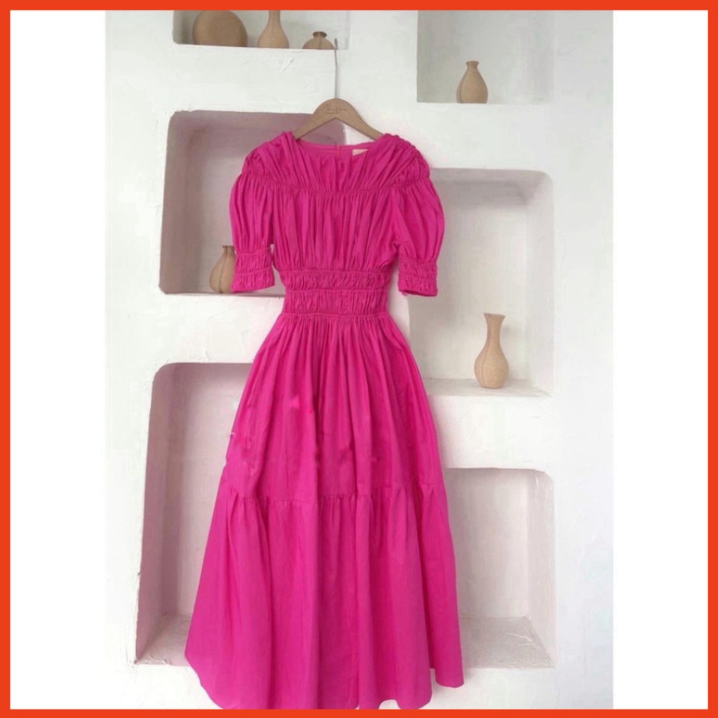 Sale rẻ VÁY MAXI THÔ TẦNG CHẠY CHUN - ĐẦM SUÔNG 2S CỰC XỊN CHO CÁC NÀNG ẢNH THẬT KÈM FEEDBAC