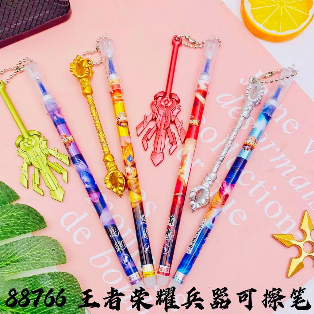 Hộp / 12 cây bút nước cute có hình treo tòn ten viết xoá được