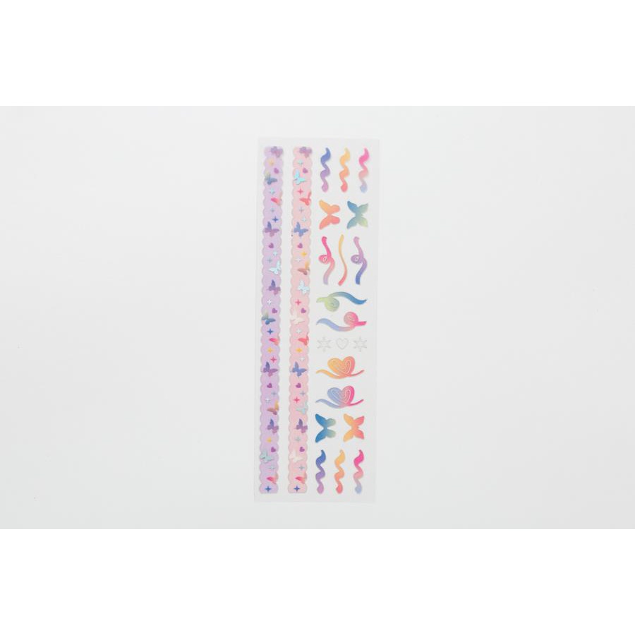 Sticker ARTBOX Hàn Quốc Hình Bướm Hologram