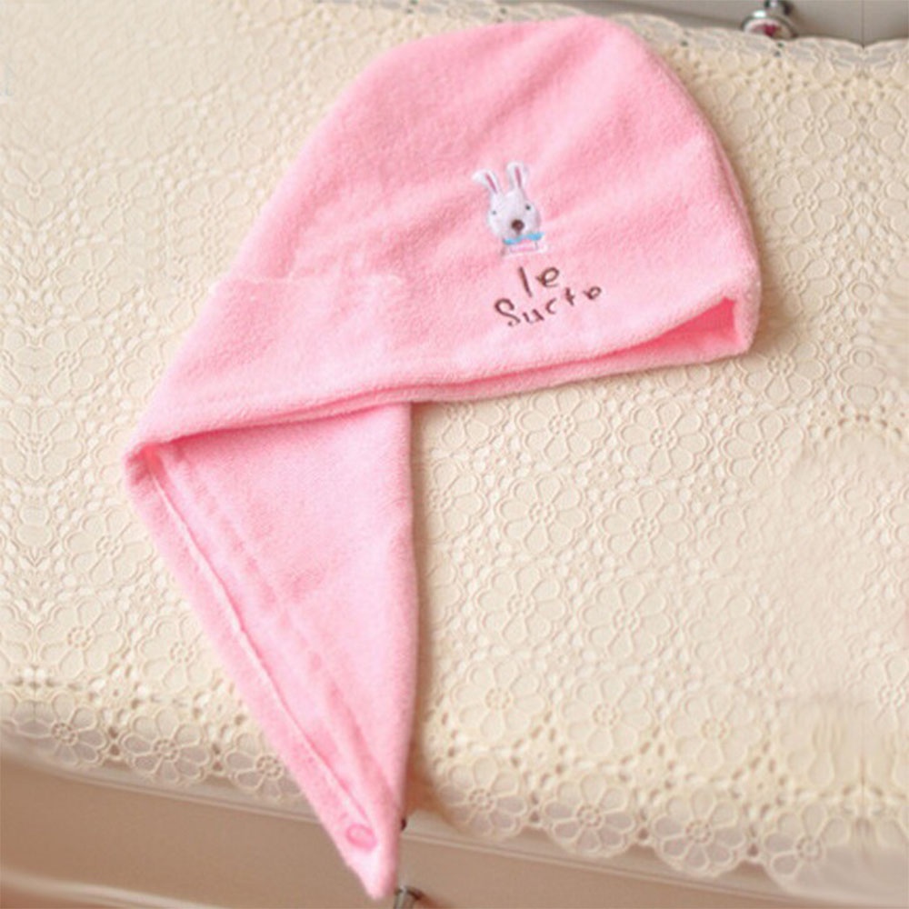 DANILO Practical Microfiber Bath Towel Lovely Quick Drying Cap Towel Hair Dry Hat Bathing Shower Cap Top Sell Art Design Fashion New Style Lady's Bath Tool/Multicolor