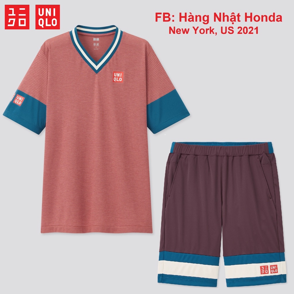 [Auth Uniqlo] Quần áo thể thao Tennis Uniqlo Kei Nishikori - Giải Mỹ 2021