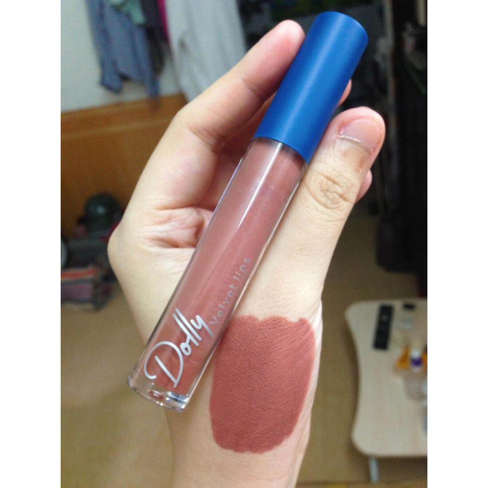 Mua 1 Tặng 1 dưỡng môi [Nâu Tây  ]Son Cao Cấp Dolly Velvet Lips Blue Classic 2020 | BigBuy360 - bigbuy360.vn