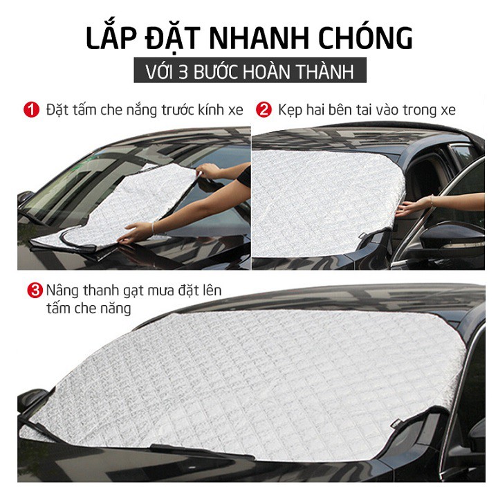 TẤM CHE NẮNG KÍNH LÁI Ô TÔ- LOẠI DẦY 3 LỚP