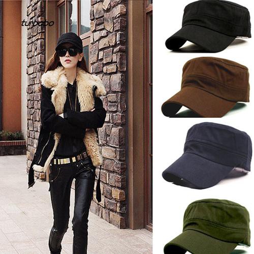 Mũ Lưỡi Trai Màu Trơn Phong Cách Vintage Thời Trang