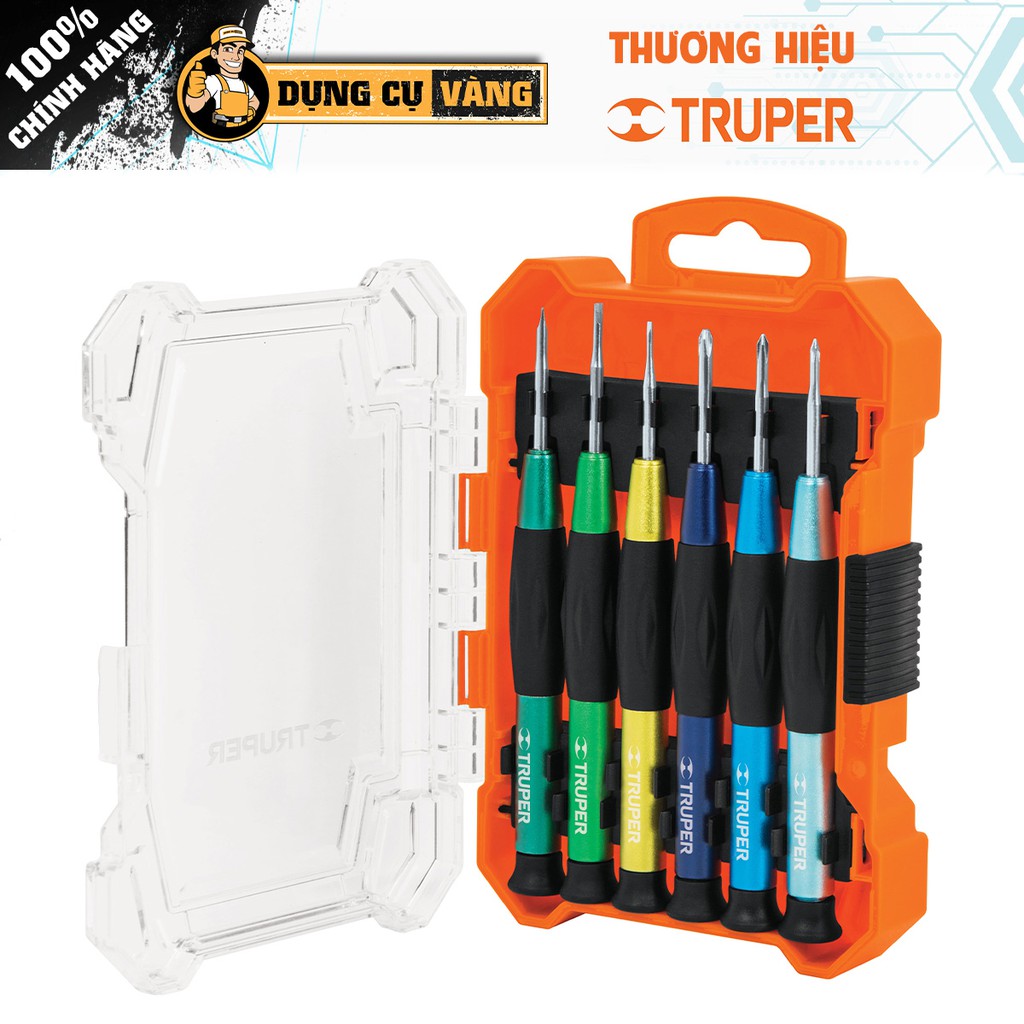 Bộ vít đồng hồ cán nhôm 6 cây Truper JOY-6