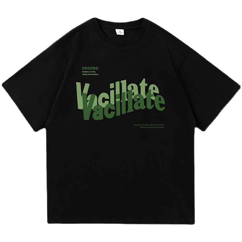 Áo Thun Dáng Rộng In Chữ Phong Cách Hip Hop Hàn Quốc Thời Trang Mùa Hè Cho Nam Và Nữ size M-8XL