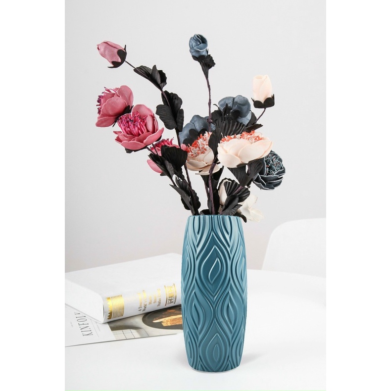 PVN42290 -  Lọ hoa, bình hoa nhựa giả gốm sứ decor trang trí #LỌHOA