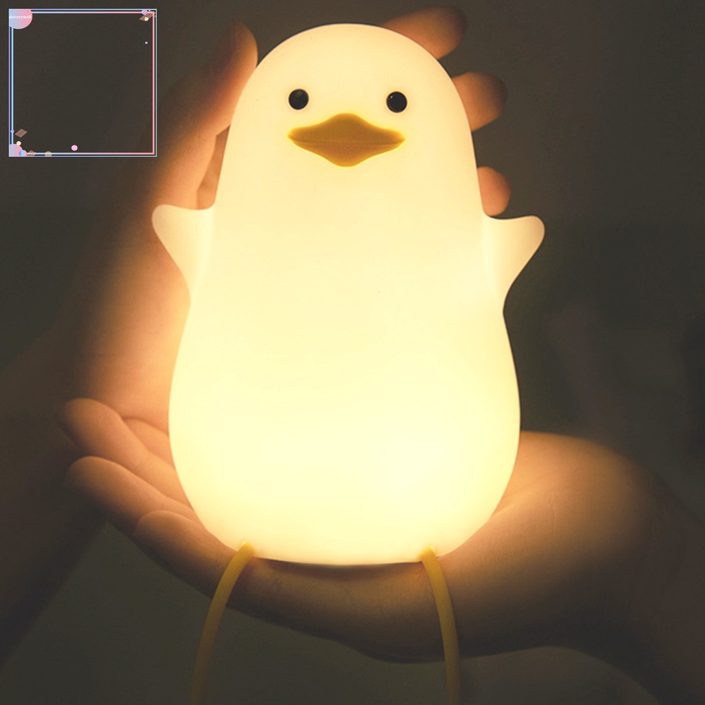 Đèn Ngủ Cảm Ứng Tự Động Tắt Mở Tự Động Hình Chú Vịt Con Dễ Thương Cho Bé