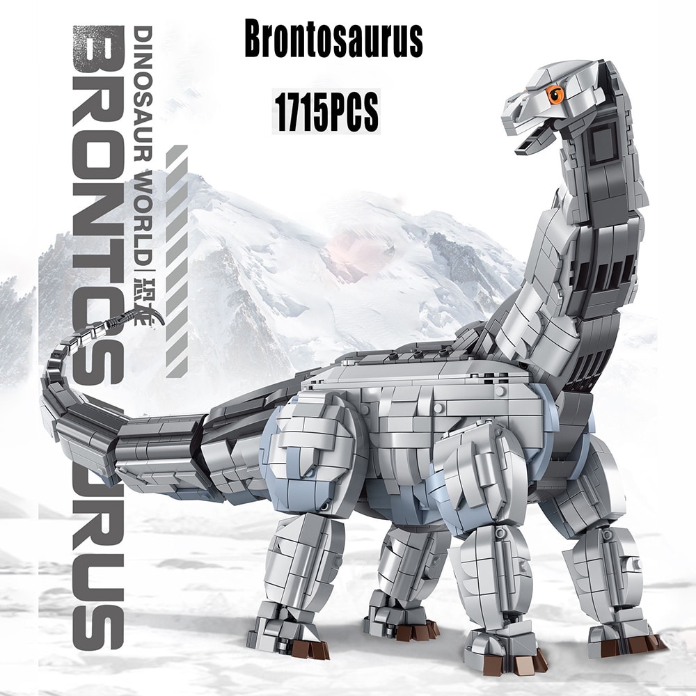 Đồ chơi Lắp ráp Mô hình Khủng long bạo chúa Panlos 611006 611005 Dinosaur Brontosaurus Grey Despotic Dragon