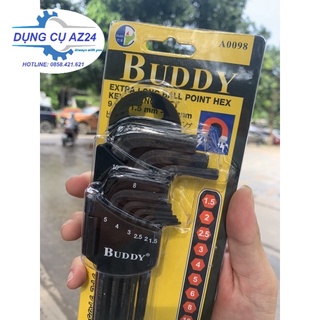Bộ lục giác bi đen có nam châm 9 cây a0098 buddy rẻ nhất thị trường