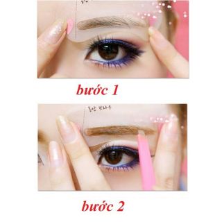 Bộ 3 khuôn vẽ lông mày Hàn Quốc