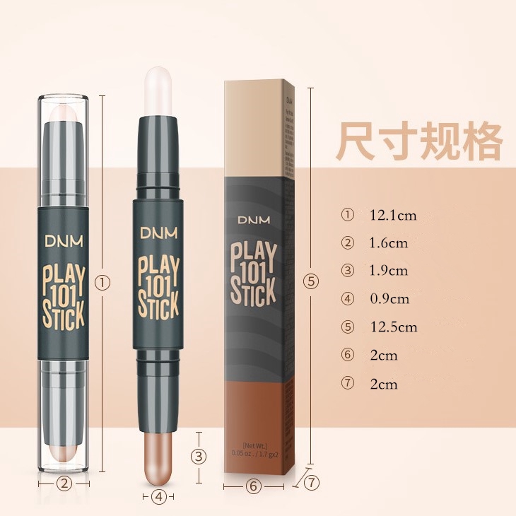 Thỏi kem che khuyết điểm/tạo khối/bắt sáng 2 đầu hiệu DNM gồm 5 kiểu màu tùy chọn | BigBuy360 - bigbuy360.vn