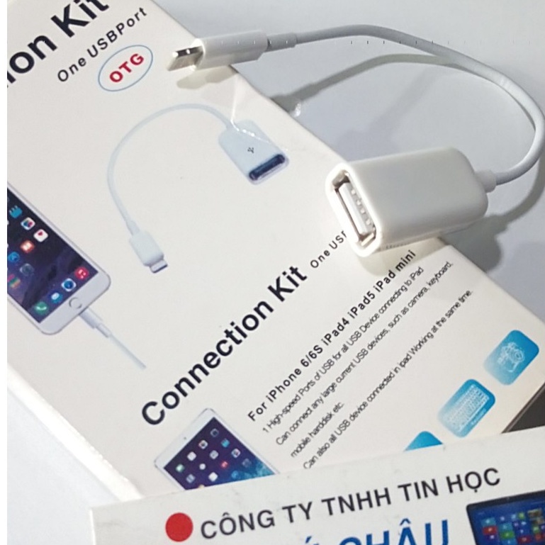 Cáp OTG  Lightning ra USB cho Iphone & Ipad