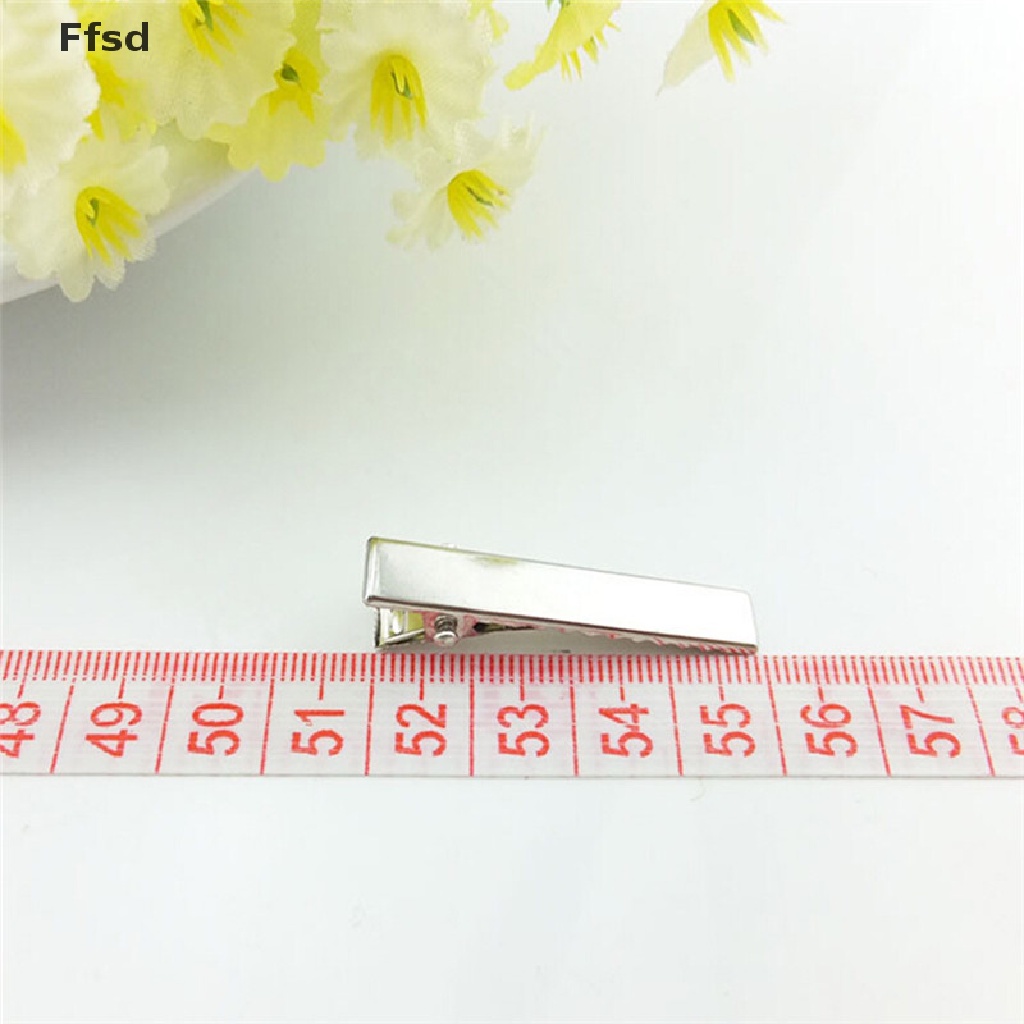 Bộ 50 Kẹp Tóc Kim Loại Màu Bạc Thời Trang