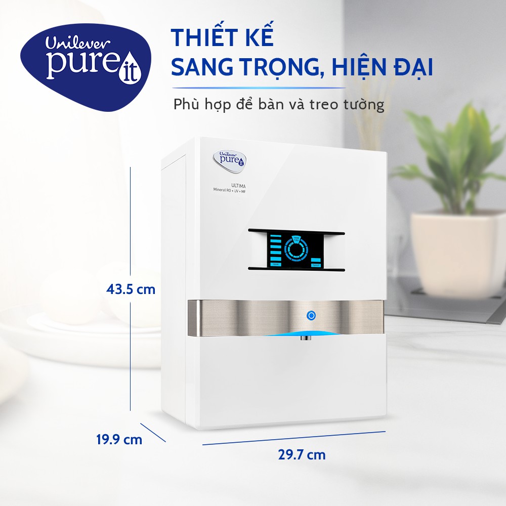 [Mã ELPU3TR giảm 5% đơn 3TR] Máy Lọc Nước Pureit Ultima - Trắng