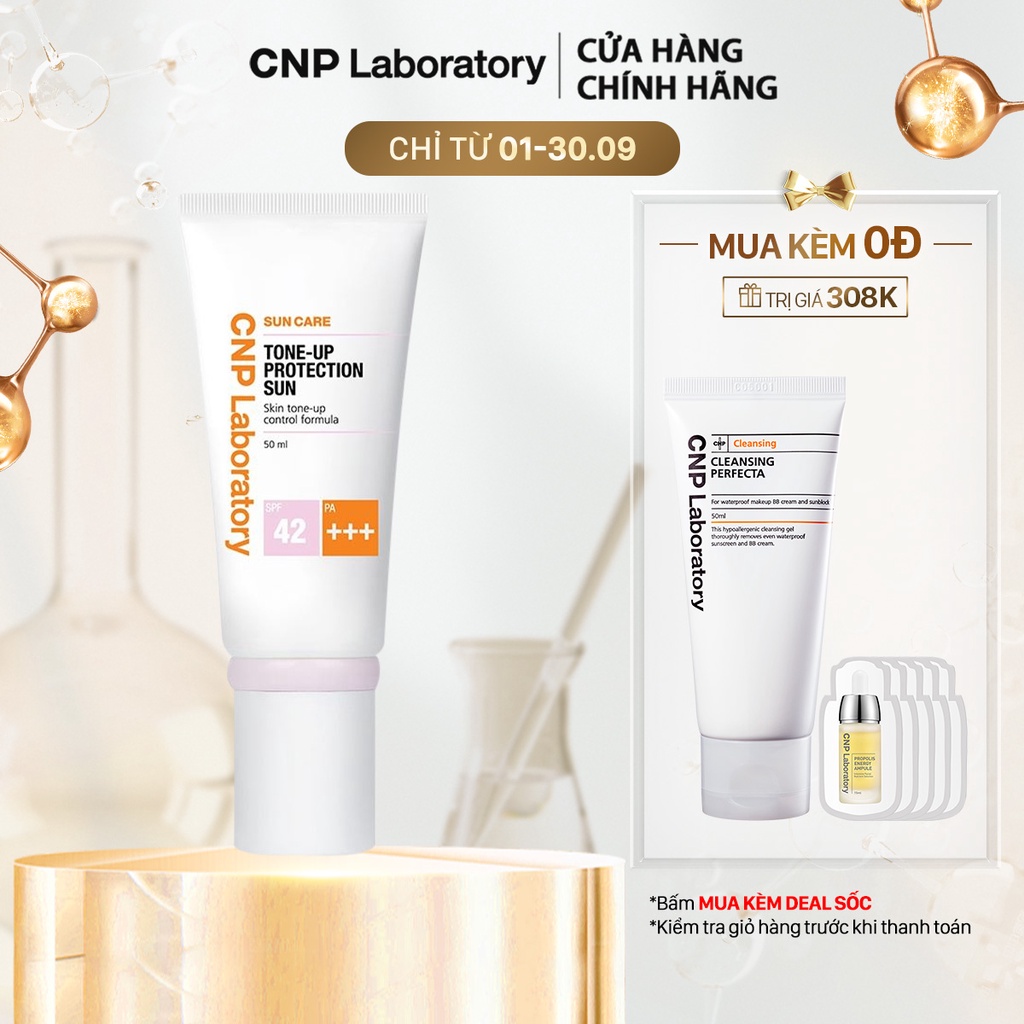 Kem chống nắng nâng tông da CNP Laboratory Tone-Up Protection Sun SPF42/PA+++ 50ml