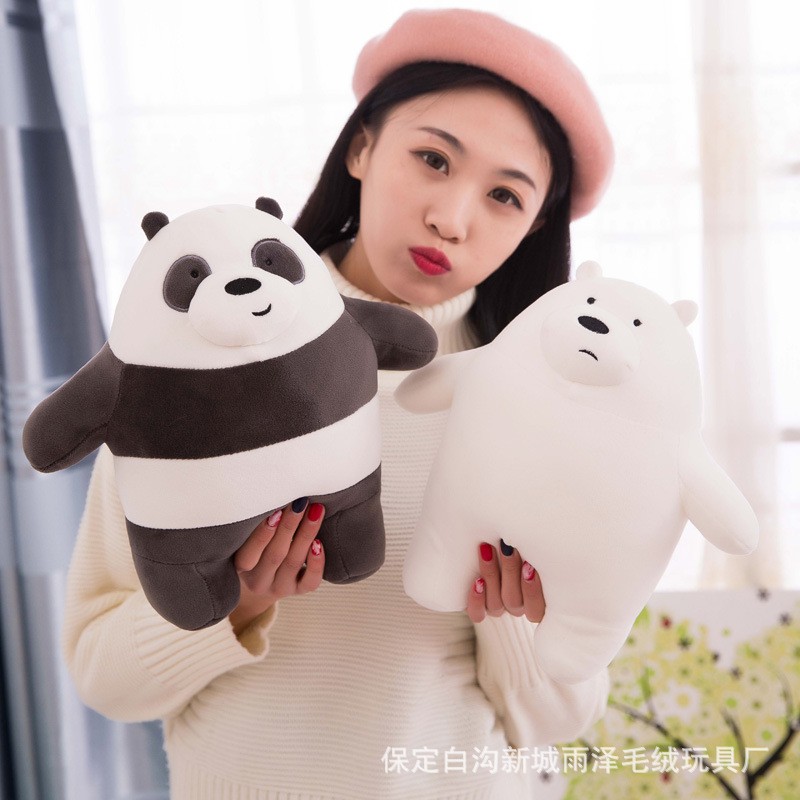 Mô hình gấu nhồi bông We Bare Bears độc đáo và dễ thương