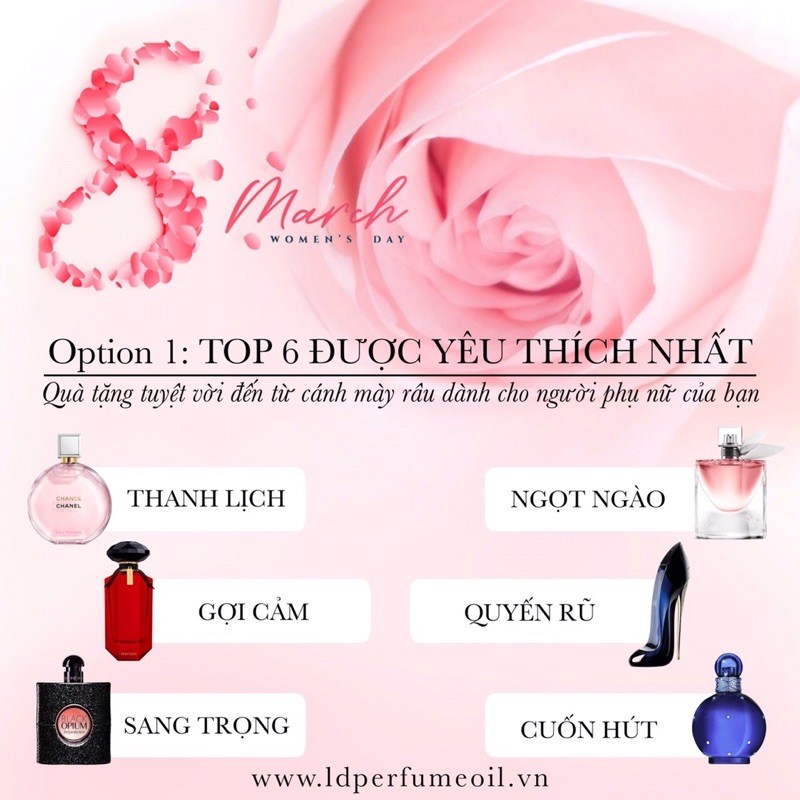 Tinh dầu nước hoa Pháp LD PERFUME OIL 12ml | BigBuy360 - bigbuy360.vn