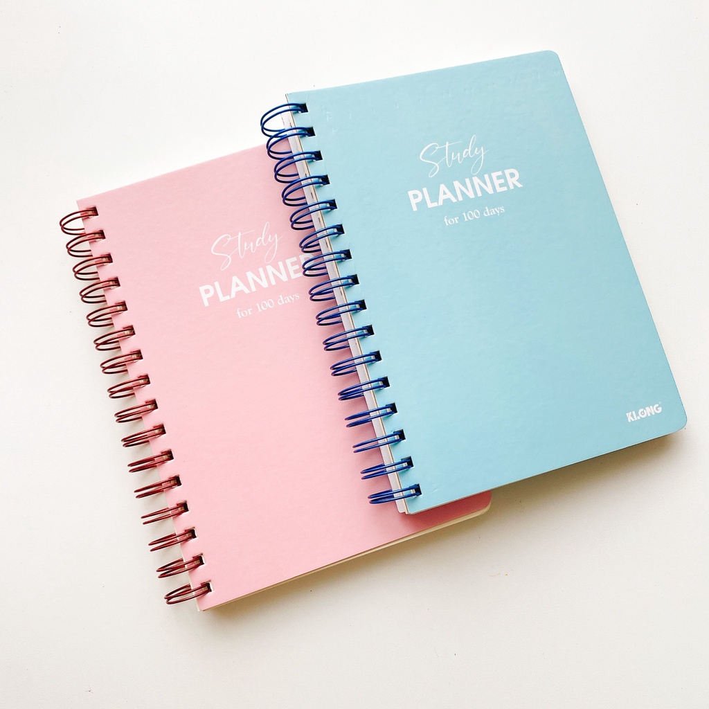 Sổ tay Klong lò xo kép Study Planner - Sổ Ghi Chép Kế Hoạc Học Tập A5 -160 trang, giấy kem định lượng 120gsm 946 - Hidar