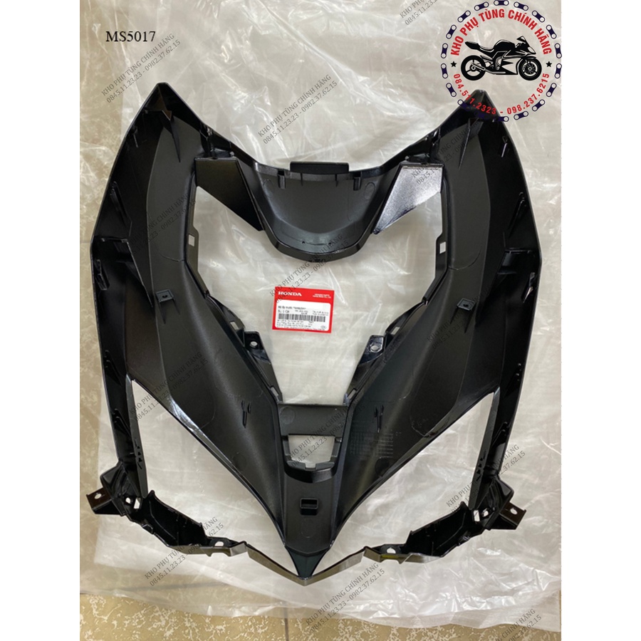 Bộ ốp trước - Mặt nạ trước đen bóng dành cho xe Air Blade 125 đời 2015-2016