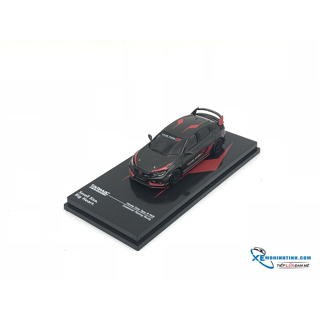 Xe Mô Hình Honda Civic Type R FK8 Customer Racing Study 1:64 Tarmac Works ( Đen Nhám )