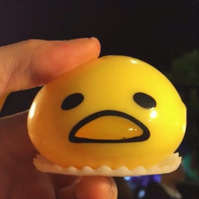 Sale, Đồ chơi trứng biến thái Gudetama hút slime Kmã NJ , xả nốt, nghỉ bán