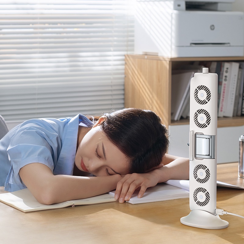 Quạt Mini Kẹp Bàn Baseus Không Cánh Thiết Kế Siêu Mỏng Tiện Dụng Cho Văn Phòng