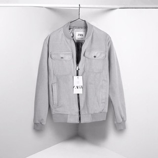 Áo khoác da lộn full tag