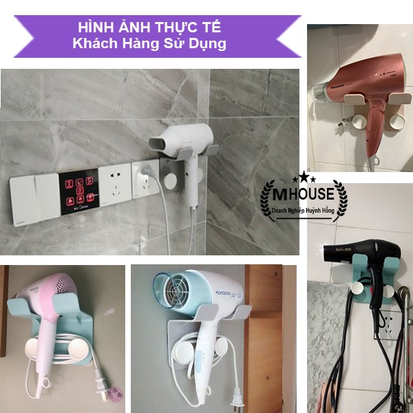 Kệ Treo Máy Sấy Tóc Gắn Tường Đa Năng