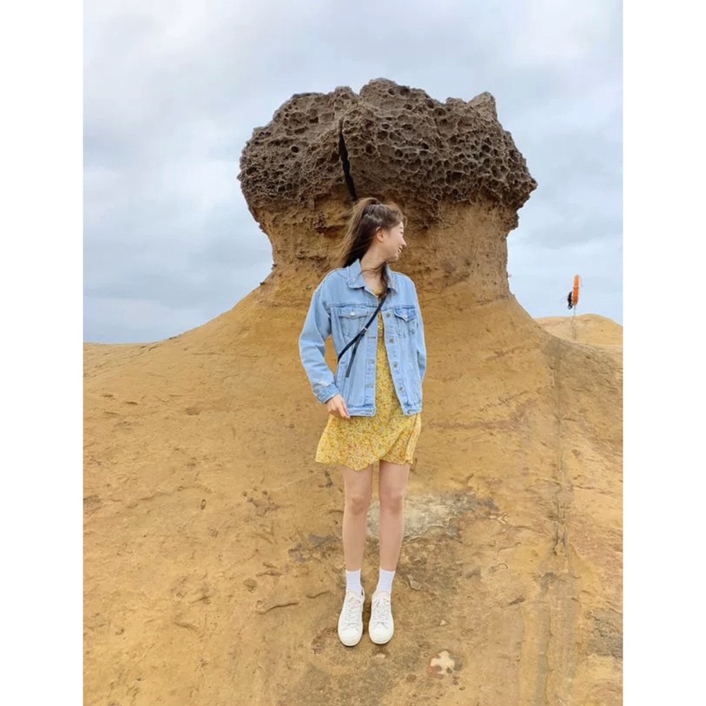 Váy hoa nhí vintage bánh bèo dài tay chất voan thoáng mát, Đầm hoa nhí ulzzang tiểu thư tay dài Hàn Quốc V08 - Peyy Clot | BigBuy360 - bigbuy360.vn