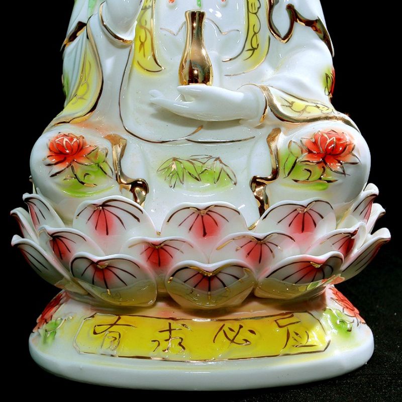 Tượng mẹ quan âm bồ tát bằng sứ bảy màu