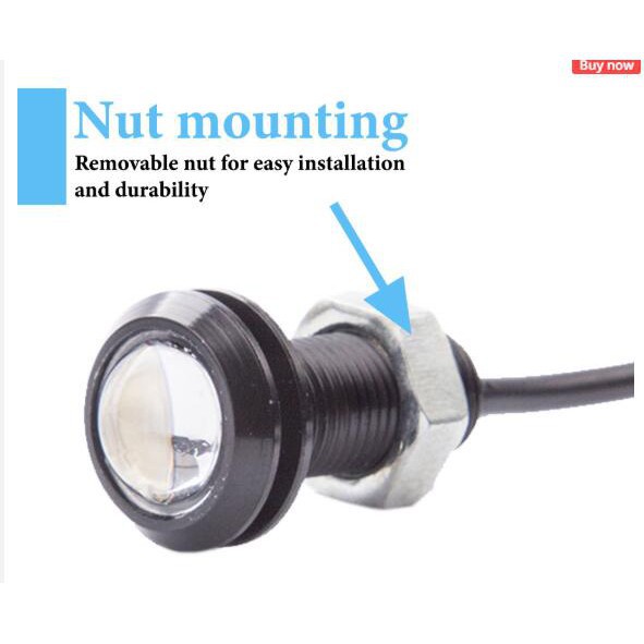 Đèn Led Drl Kevanly 18mm Chống Nước Cho Xe Hơi