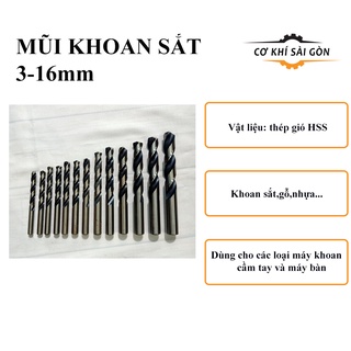 Mũi khoan sắt  2 3 4 5 6 8 10 12 14 16