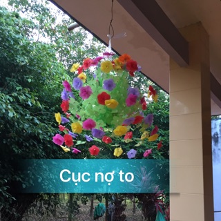 Hoa giấy lụa cánh tròn