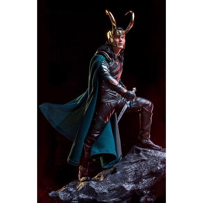 (HÀNG CÓ SẮN) Mô hình Figure nhân vật LOKI tỷ lệ 1/10 - trận chiến Ragmarok - siêu phẩm không thể bỏ qua (full box)