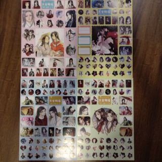 Set 4 tấm sticker Thiên Quan Tứ Phúc