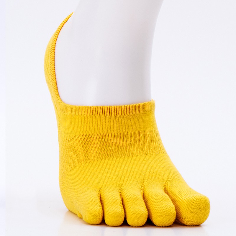 Đôi Vớ Thuyền Xỏ 5 Ngón Màu Trơn Hợp Thời Trang