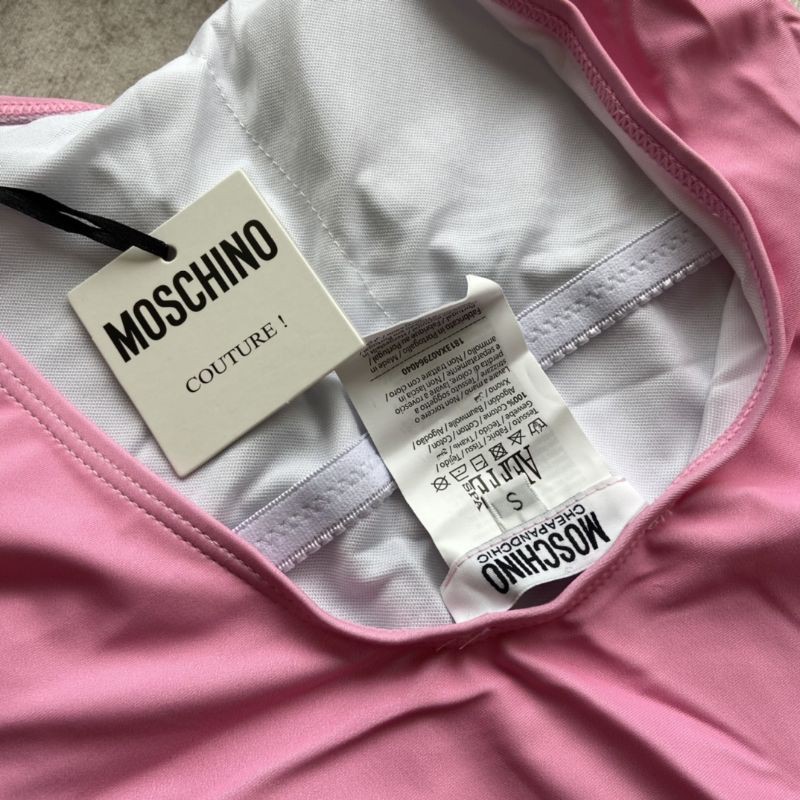 đồ bơi nữ bikini hai dây dáng liền hở lưng họa tiết cô gái Moschino MCN | BigBuy360 - bigbuy360.vn