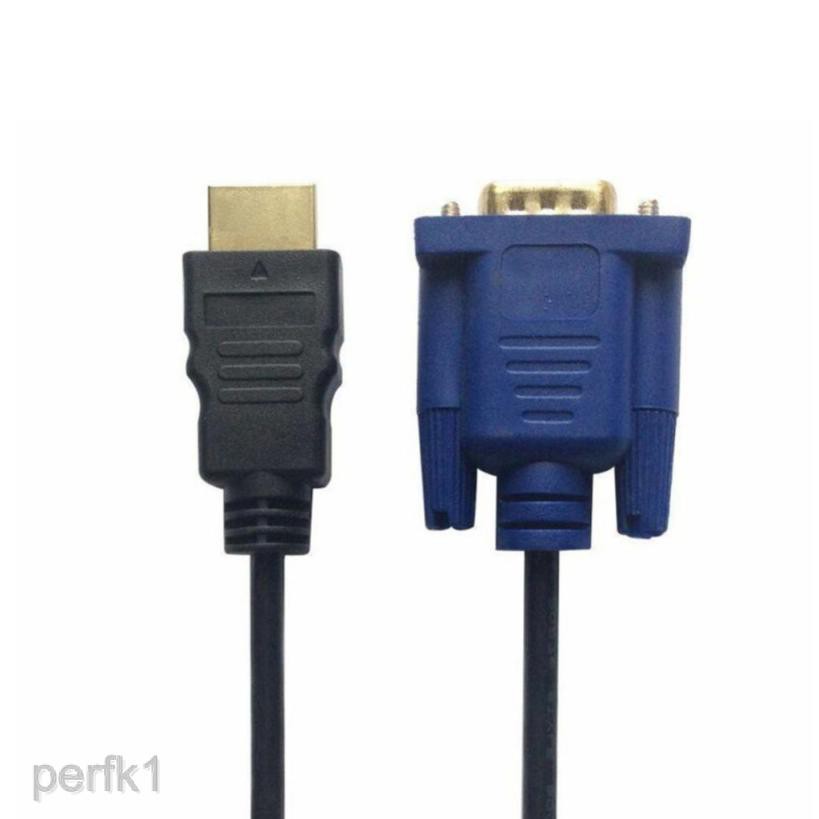 Hot☛HDTV HDMI Gold Male To VGA HD-15 Male 15 Pin Adapter Cable 3FT 1080P Vedio