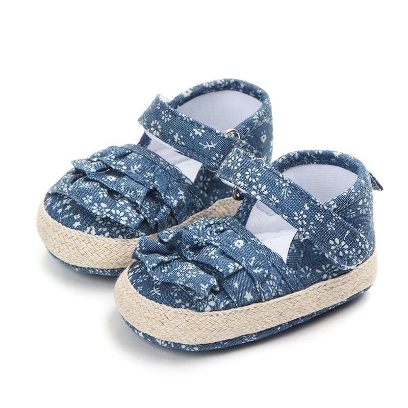 Sandal đế mềm chống trượt phối cối dễ thương cho bé