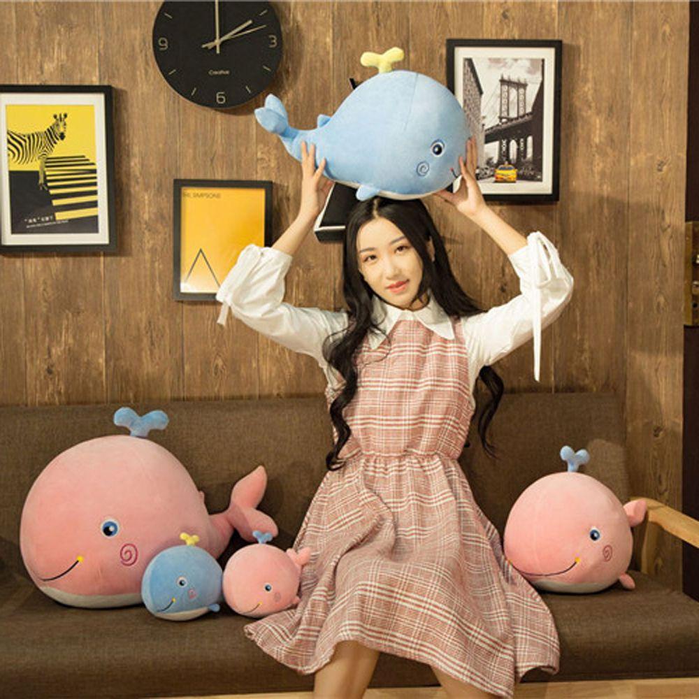 LILYES Cá Voi Nhồi Bông Mềm Mại Dễ Thương