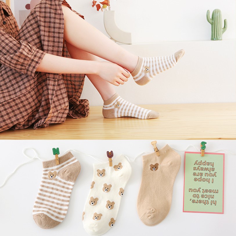 Vớ Cổ Cao Ngắn Tay Phong Cách Hàn Quốc Mới Cho Nữ