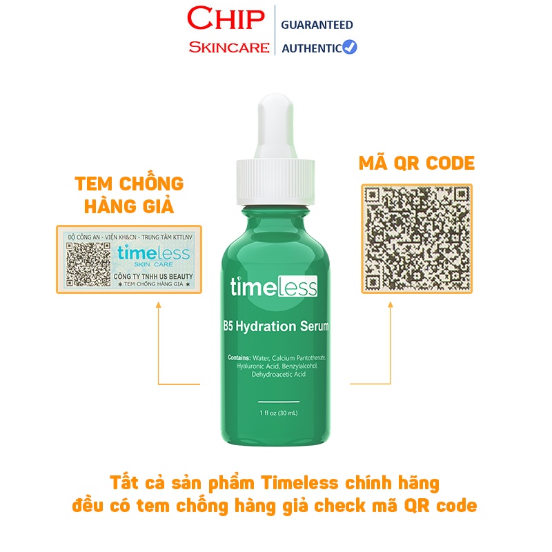 [NSX Mới Nhất] Hồi Phục Da Serum Timeless Vitamin B5 30ml