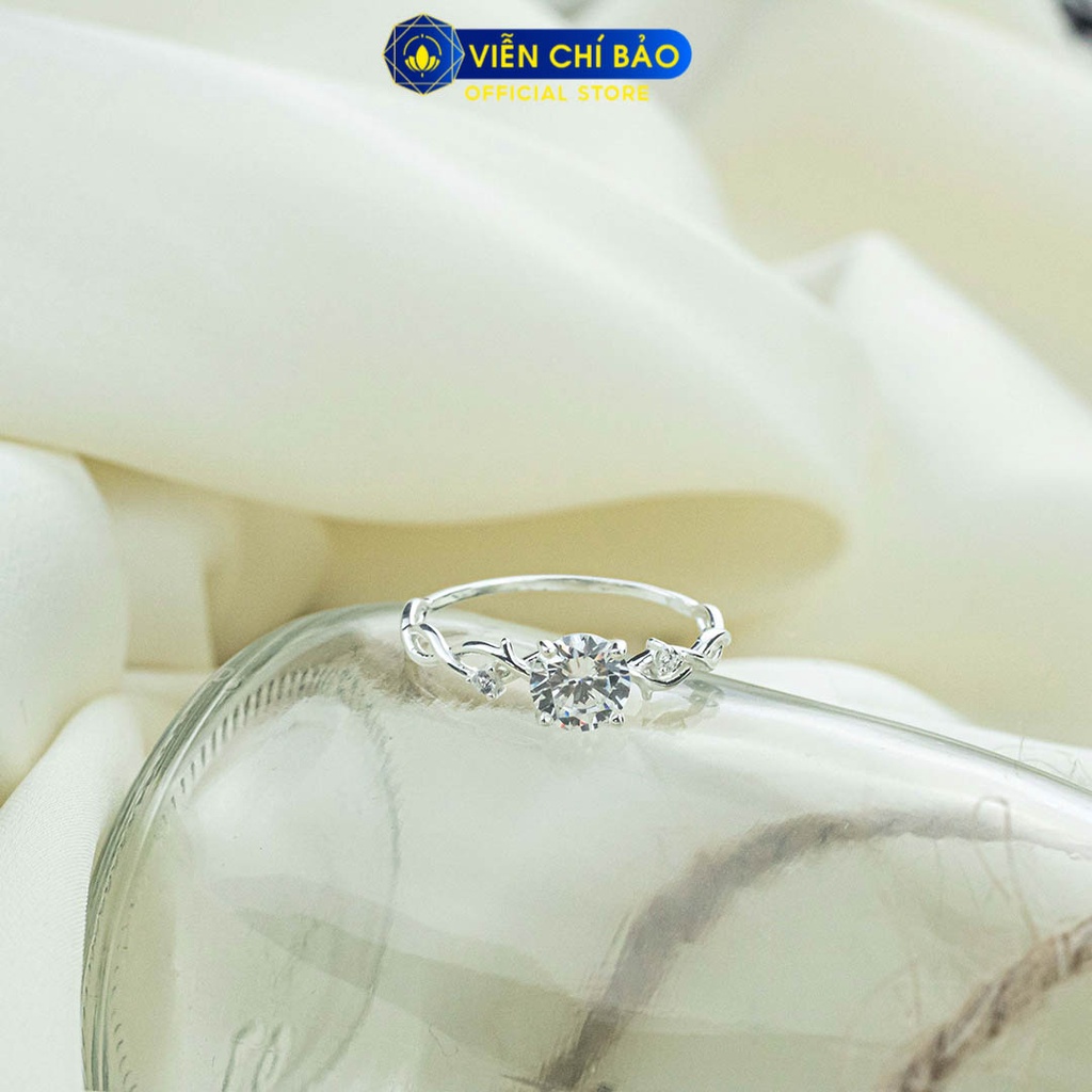 Nhẫn bạc nữ xoắn Ela chất liệu bạc 925 thời trang phụ kiện trang sức Viễn Chí Bảo N400878