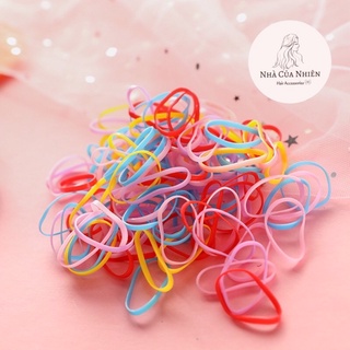 BỊCH 300 SỢI THUN CỘT TÓC CHO BÉ YÊU