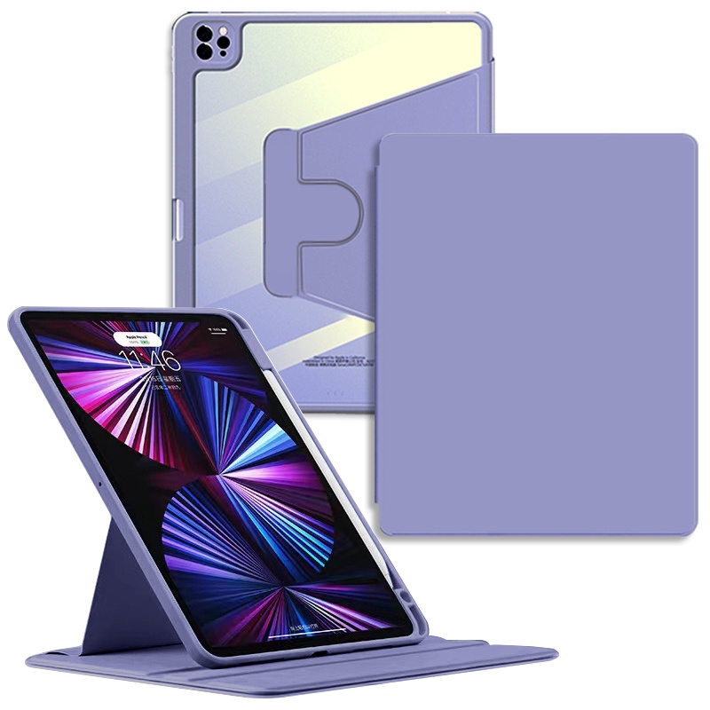 360° Bao Da Máy Tính Bảng Bằng Acrylic Cho iPad 10.2-inch A2602 A2270 A2197 9th Gen 8th Gen 7th Gen 5th Gen 9.7-inch Pro 11 inch Air 5 Air 4 10.9