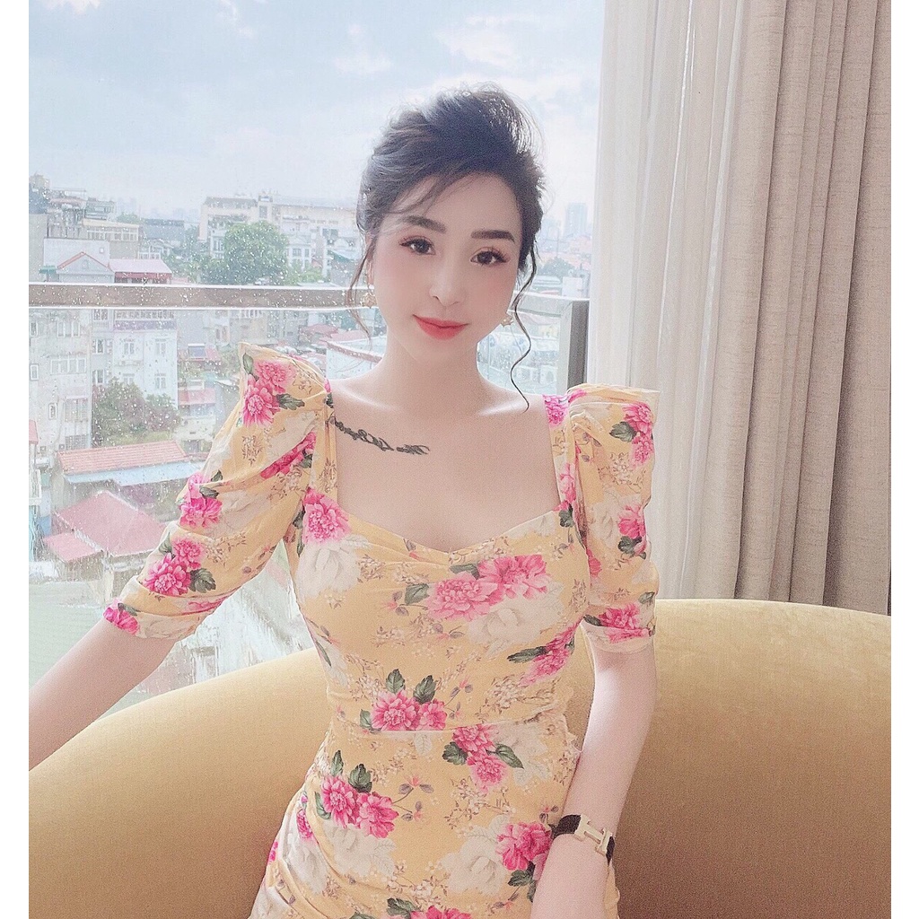 Váy body váy đầm thiết kế phong cách dịu dàng , trẻ trung, nữ tính