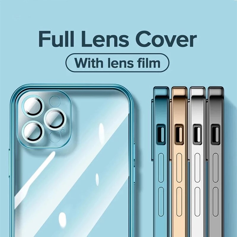 Ốp điện thoại viền mạ có 6 màu lựa chọn cho iPhone 13 Pro Max 13 Mini 4G 5G 2021