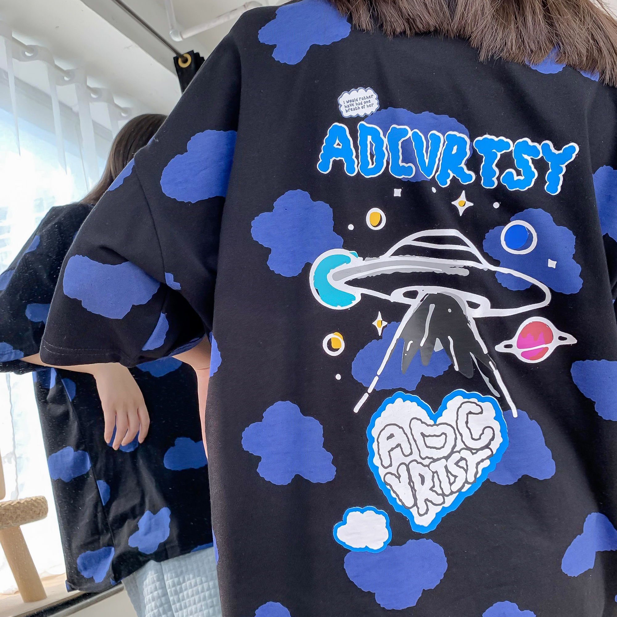 Áo Thun Nữ In Hình Tàu Vũ Trụ Thời Trang | BigBuy360 - bigbuy360.vn