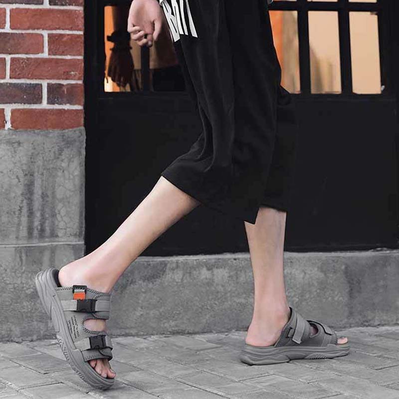 Oeggeo shop Xăng đan Thể Thao Đế Bằng Thời Trang Mùa Hè Cho Nam